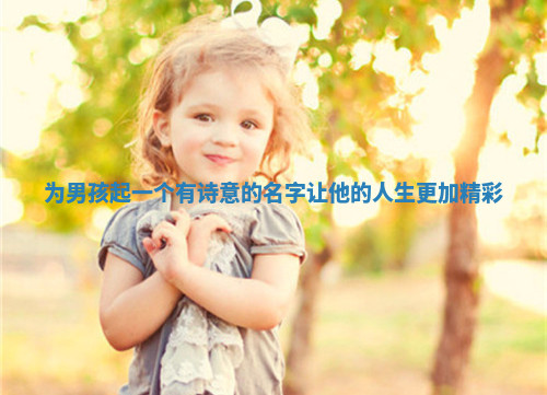 为男孩起一个有诗意的名字让他的人生更加精彩