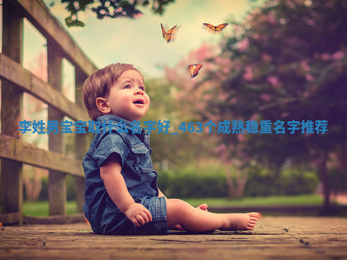 李姓成熟稳重的男宝宝名字