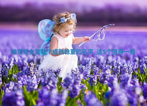 贺姓成熟稳重的女宝名字